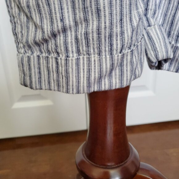 American Eagle Striped Linen Drawstring Waist Pants Small - Picture 6 of 14